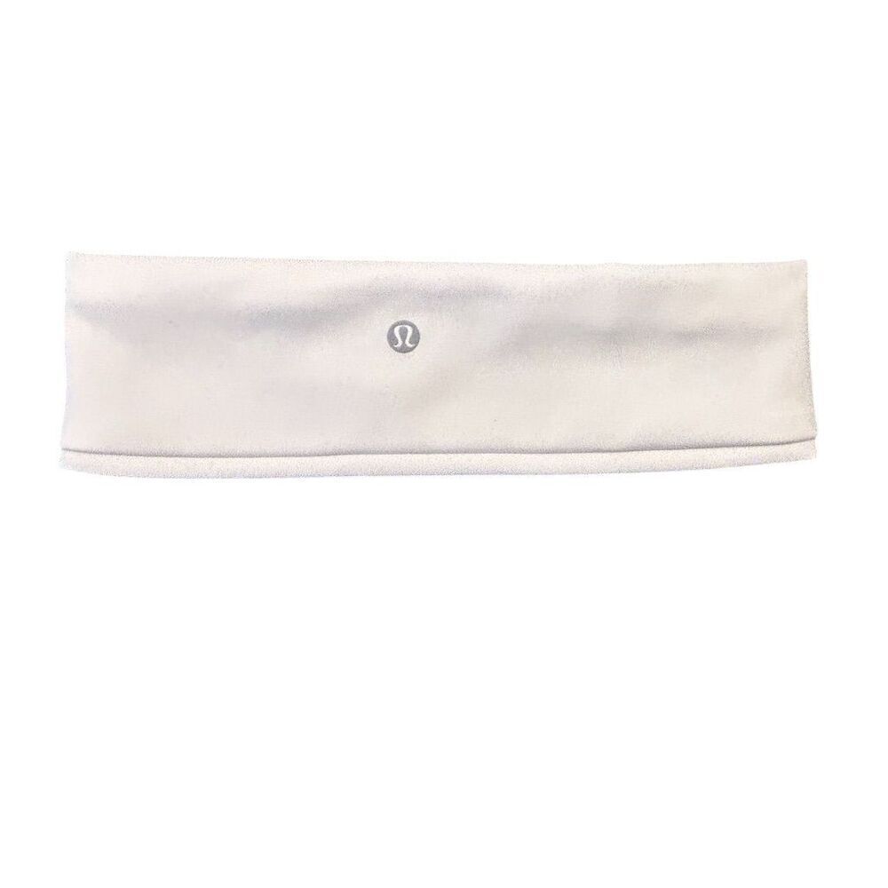 Lululemon Women's White Luxtreme Training Headband Activewear